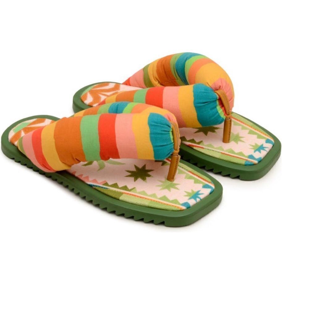 FARM Rio Pineapple Puffy Sandals